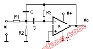 有源<b class='flag-5'>帶通濾波器</b><b class='flag-5'>電路</b>