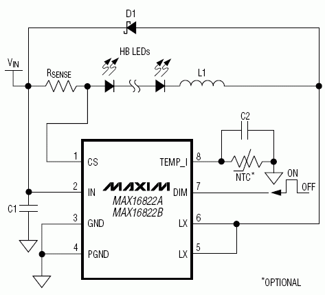 MAX16822,MAX16822A, MAX16822B