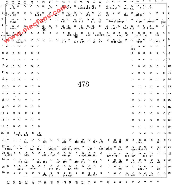 p4478芯片各引脚管脚分布图