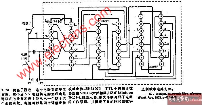 扔骰子游戏原理图