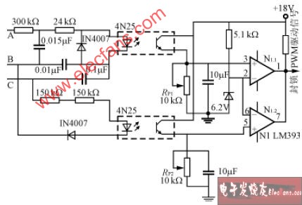 <b>三相</b><b>三</b>线制的<b>缺</b><b>相</b>保护电路