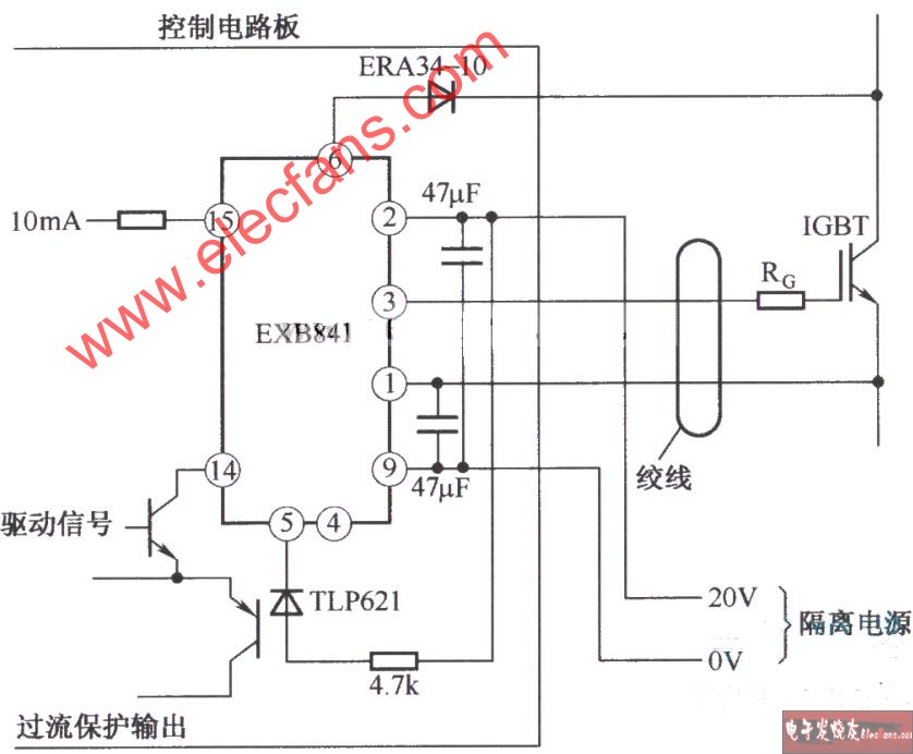 exb841的典型应用电路