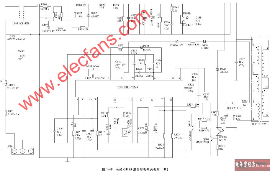 长虹GP03液晶彩电开关电源原理图