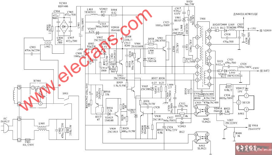 <b class='flag-5'>康佳</b><b class='flag-5'>F</b>系列<b class='flag-5'>彩電</b>開關<b class='flag-5'>電源</b>電路