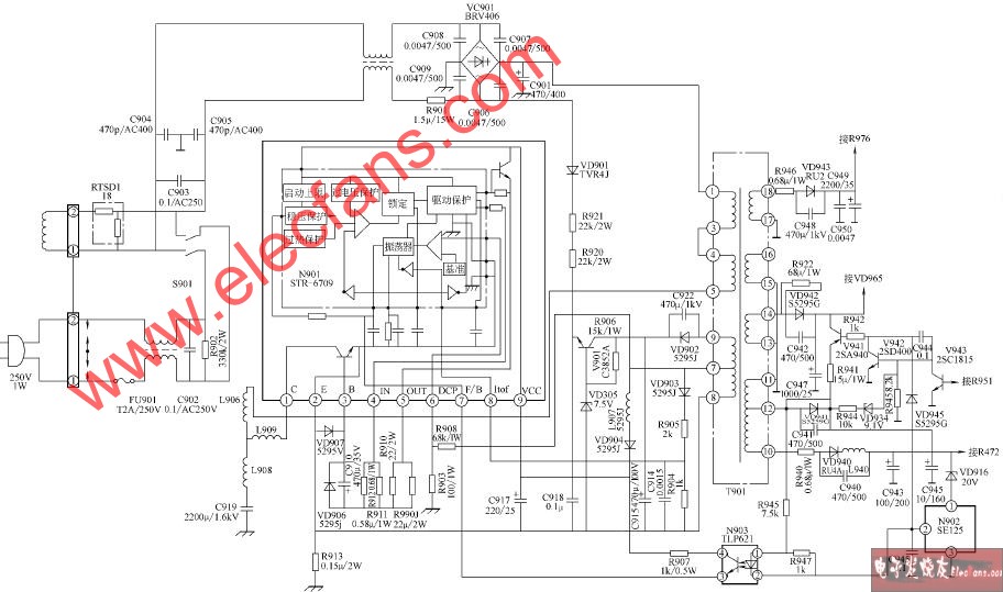 <b class='flag-5'>康佳</b><b class='flag-5'>F</b>2982A<b class='flag-5'>彩電</b>開關<b class='flag-5'>電源</b>電路