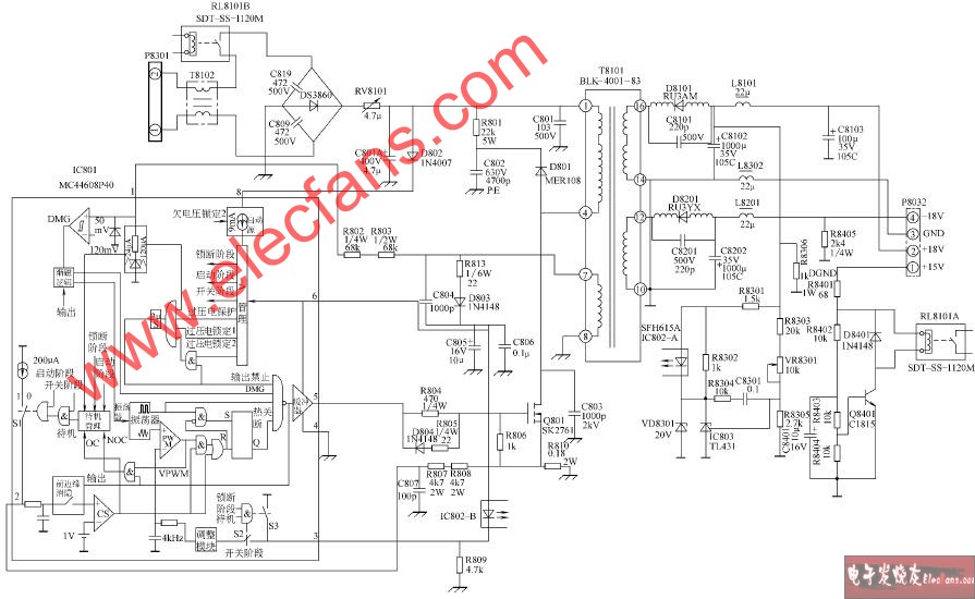 王牌<b class='flag-5'>TCL-HID522</b>背投<b class='flag-5'>彩电</b>副<b class='flag-5'>电源</b>板开关<b class='flag-5'>电源</b><b class='flag-5'>电路</b>