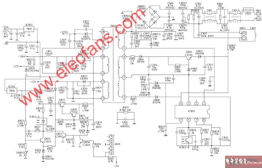 <b class='flag-5'>王牌</b><b class='flag-5'>TCL</b>-AT2921<b class='flag-5'>彩電</b>開關電源<b class='flag-5'>電路</b>