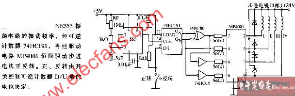 四相步进<b class='flag-5'>电机</b>的<b class='flag-5'>正反转</b>二相励磁<b class='flag-5'>电路</b>