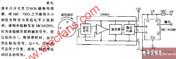 <b class='flag-5'>檢測(cè)</b><b class='flag-5'>物體</b>轉(zhuǎn)動(dòng)電路