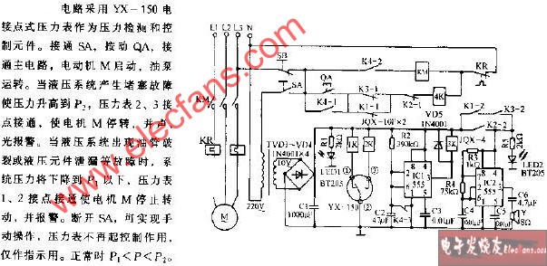 液壓系統<b class='flag-5'>過</b>壓力和<b class='flag-5'>欠</b>壓力<b class='flag-5'>報警</b><b class='flag-5'>電路</b>