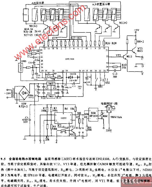 全<b class='flag-5'>自動</b>電熱水<b class='flag-5'>控制電路</b>