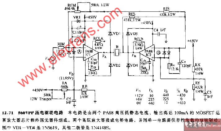 860VPP壓電驅(qū)動(dòng)電路