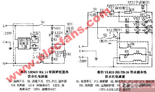 美的飲水<b class='flag-5'>機(jī)電路圖</b>