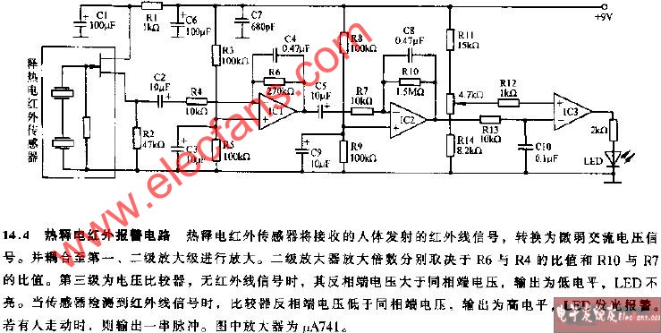 热释电<b class='flag-5'>红外</b><b class='flag-5'>报警</b><b class='flag-5'>电路</b>