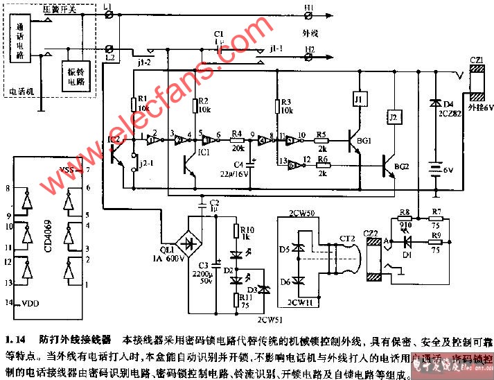 防打外線接線器