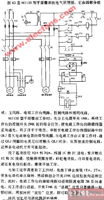 M7130型平面磨床线路图-电路图