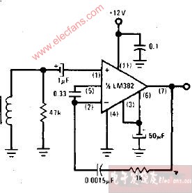 <b class='flag-5'>LM</b>382話筒前置<b class='flag-5'>放大器</b><b class='flag-5'>電路圖</b>