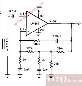 雙機快速啟動NAB磁帶機前置放大器電路圖