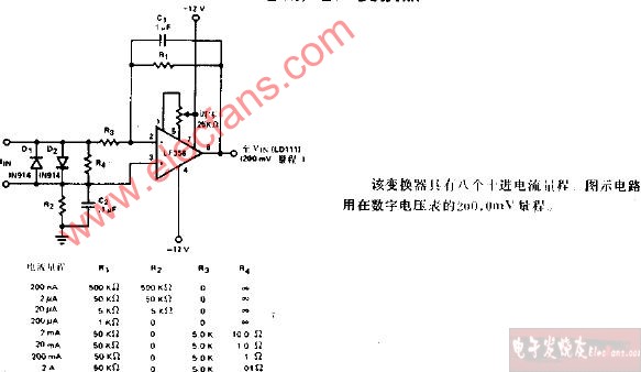 电流电压变换器电路图