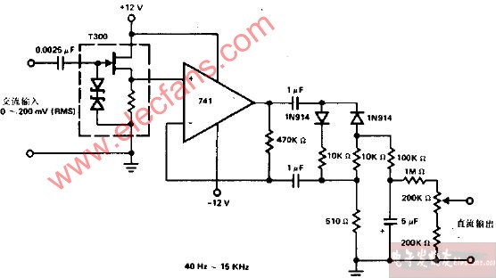 用于交流直流变换器的高阻精密<b class='flag-5'>整流器</b><b class='flag-5'>电路图</b>