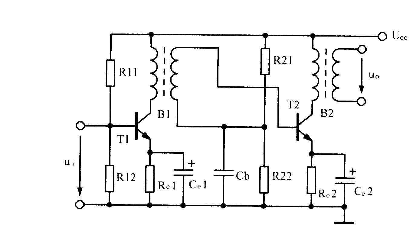 <b class='flag-5'>變壓器</b>耦合放大<b class='flag-5'>電路圖</b>