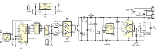 功率MOSFET的隔离式栅极驱动电路图