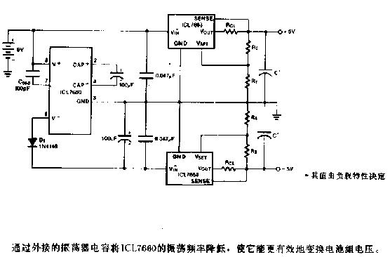 曲单-<b class='flag-5'>电源</b><b class='flag-5'>变成</b>两组分离的稳压<b class='flag-5'>电源</b>电路图