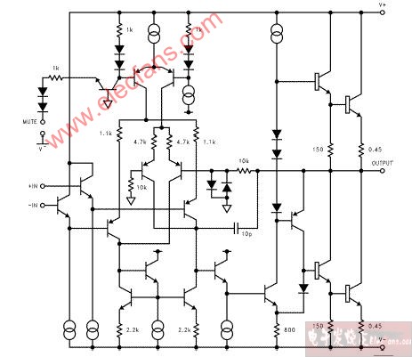 lm3886引脚功能管脚图及内部方框原理图