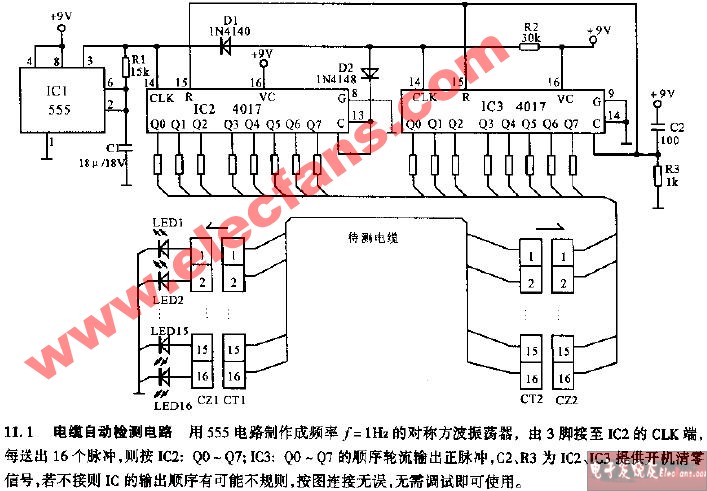 電纜<b class='flag-5'>自動(dòng)檢測</b>電路圖