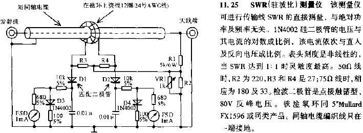 SWR（<b class='flag-5'>驻波比</b>）<b class='flag-5'>测量</b>仪电路图