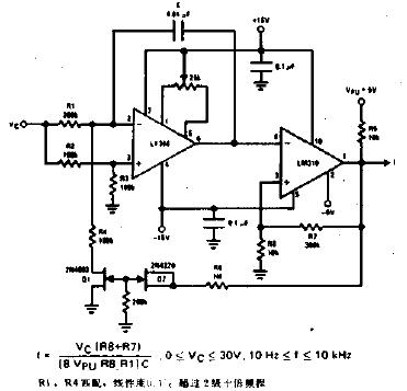 三級<b class='flag-5'>十倍頻程</b>壓控振蕩器電路圖