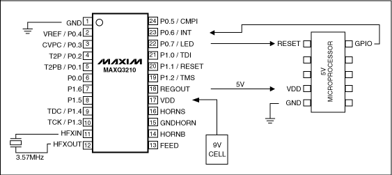 使用<b class='flag-5'>MAXQ3210</b>作为微处理器监控电路