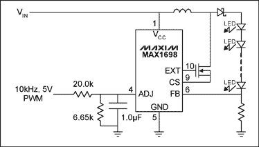 低功耗的PWM输出控制LED亮度-Low-Power PWM