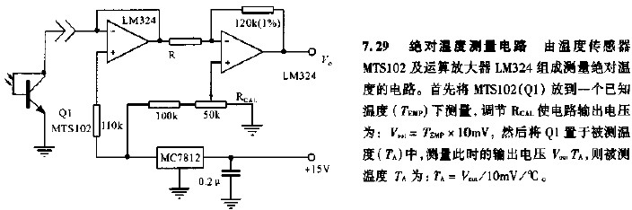 绝对温度测量电路