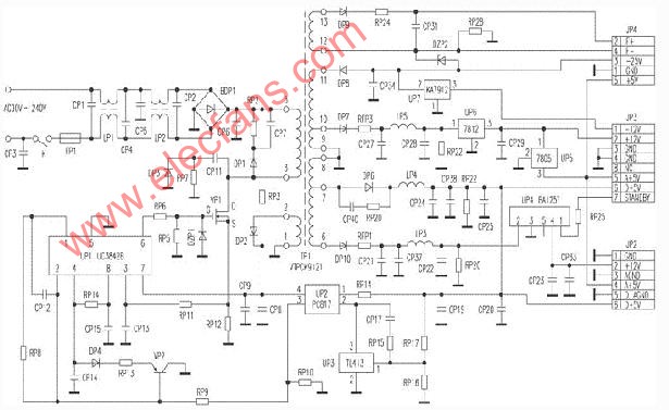 厦新8156型<b class='flag-5'>DVD</b>机<b class='flag-5'>电源</b><b class='flag-5'>电路图</b>-原理图