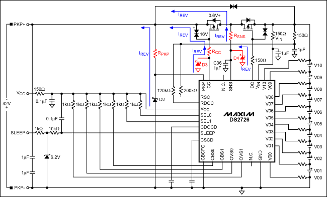 利用DS2726在<b class='flag-5'>充电器</b>反接时保护<b class='flag-5'>Li+</b>电池