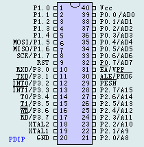 <b>at89s52</b>单片机引脚图,<b>at89s52</b>引脚说明