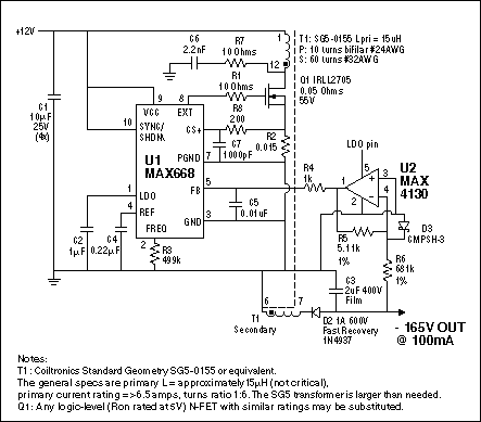 +12V Input Converter Generates