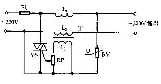 压敏电阻-晶闸管过压保护电路图