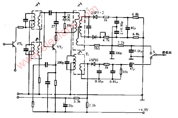 調頻、<b class='flag-5'>調幅</b><b class='flag-5'>收音機</b>檢波及鑒頻<b class='flag-5'>電路圖</b>