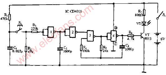 紅外遙控<b class='flag-5'>發(fā)射機(jī)電路圖</b>