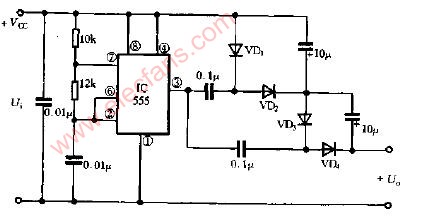 直流—直流升壓變換電路圖