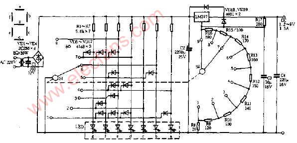 數顯<b class='flag-5'>穩壓器</b><b class='flag-5'>電路圖</b>