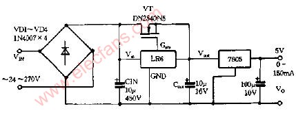 用<b class='flag-5'>LR6</b>设计的稳压电源电路图