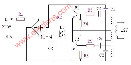 電子式變壓器電路圖-原理圖