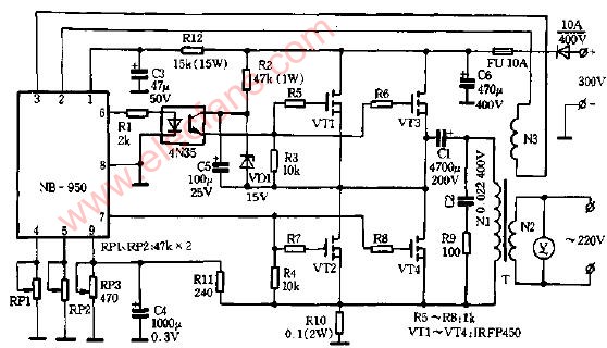 300V <b class='flag-5'>1000W</b><b class='flag-5'>逆变器</b><b class='flag-5'>电路图</b>