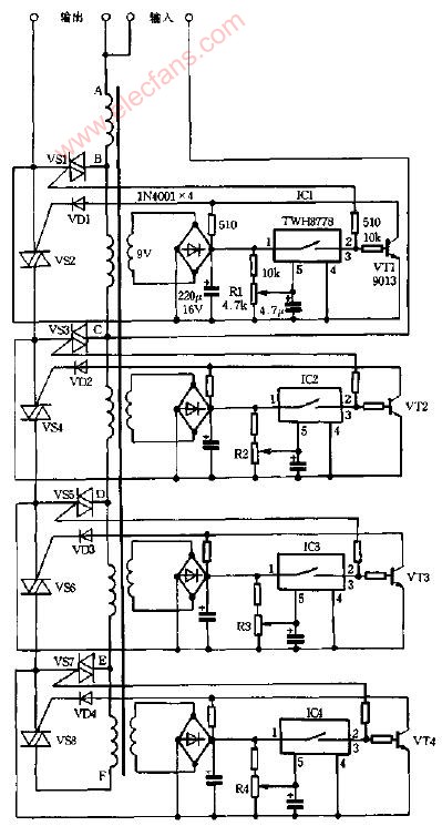 <b class='flag-5'>无触点</b>交流稳压器<b class='flag-5'>电路图</b>