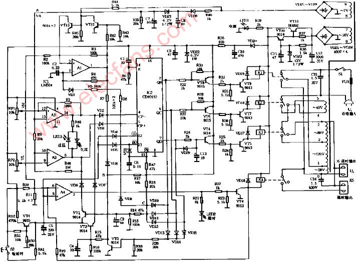 数字式<b class='flag-5'>交流</b><b class='flag-5'>稳压器</b><b class='flag-5'>电路</b>图