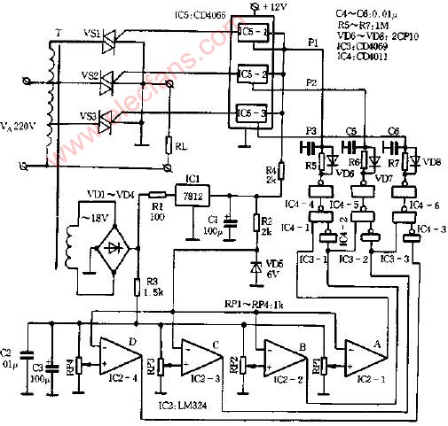 交流無觸點(diǎn)自動(dòng)<b class='flag-5'>調(diào)壓器</b><b class='flag-5'>電路</b>圖