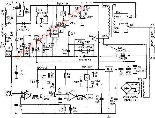 <b class='flag-5'>相位</b><b class='flag-5'>補償</b>交流穩壓器電路圖